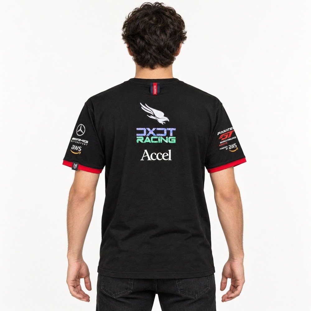 Marwin Sports Mercedes-AMG Motorsport Racing Tee Black Red Mens Medium